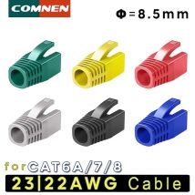 COMNEN CAT7 CAT6A Strain Relief Boots 2-200pcs RJ45 Cable Connector Plug Covers Ethernet Network Cable 8.5mm for CAT8 CAT7 CAT6A