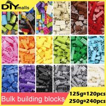 120/240PCS DIY Bausteine Groß Set Stadt Klassische Ziegel Bunte Montage Kreative Spielzeug Pädagogisches Interaktives Spielzeug für Kinder