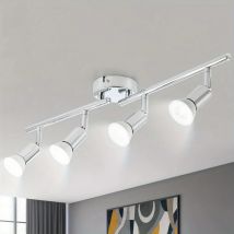 Faretti da soffitto a LED girevoli a 4 fiamme con lampada a LED GU10 da parete e soffitto per cucina/soggiorno/camera da letto