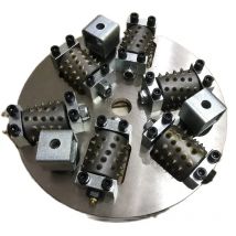 Buschhammer 12 Zoll 300 mm einlagiges Metall 6 Rollen Drehplatte Diamant-Schleifwerkzeug zum Schleifen von Beton und Stein