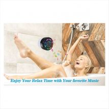 Upagrade Light Stereo Wireless Waterproof BT Speakers Adsorption Cup Shower Speaker FM Radio for Phones Laptop