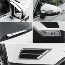 Für Volkswagen VW Tiguan MK2 2017-2019 Chrome Side Spiegel Hinten Fenster Wischer Nebel Licht Abdeckung Auto Exterior Trim protector Aufkleber