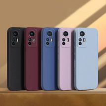 Weiche flüssige Silikonhülle für Xiaomi 12 12s 12T Pro Ultra Lite 12x 5G Candy Kamera Stoßdämpfung Anti-Drop-Telefonabdeckungsdesign