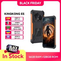 Cubot KingKong ES Smartphone Android robusto ultrasottile, 16 GB di RAM (6 GB + 10 GB), 128 GB di ROM, schermo da 6,56" 90 Hz, fotocamera da 48 MP, telefono 4G