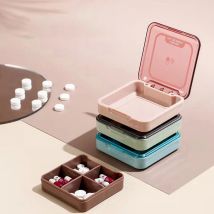 Mini Pille Box Reise 4 Gitter Medizin Pille Box Pille Aufbewahrung sbox tragbare tägliche Kreuz Pille Fall Medizin Aufbewahrung sbox Kunststoff