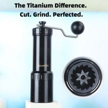 44 mm CNC-Edelstahl, konischer Grat, externe einstellbare Einstellung, manuelle Kaffeemühle, 30 g Kapazität