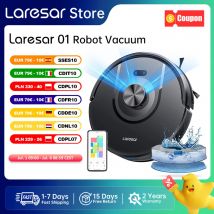 Laresar 01 Odkurzacz Robot Mop LDS Lidar Nawigacja 5000 Pa Inteligentne planowane mapowanie Domowe mycie podłóg Dywan Sierść zwierząt Czyste