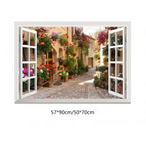 Gefälschte Fenster Wanda uf kleber abnehmbare Faux Öffnung Fenster für Büro Dekoration Wand dekoration Wohnzimmer Wohnkultur Badezimmer