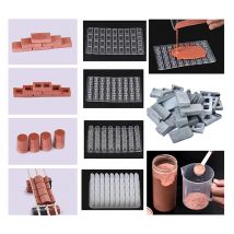 1 pezzo di costruzione di tavoli con sabbia che realizza mini mattoni in silicone, modello di cemento, mattoni, piccola casa, decorazione domestica fai da te fatta a mano