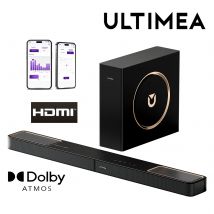 Soundbar ULTIMEA Skywave F30 3.1.2ch 300W Dolby Atmos Soundbar, con subwoofer cablato da 5,25", Home Theater per TV, Controllo APP