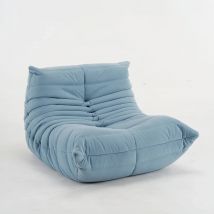 Togo caterpillar sofa cover leisure small apartment bedroom living room can sleep lazy sofa cream wind single recliner