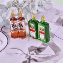 10 Stück/Packung Alkohol Jager Flasche Charms für Ohrring DIY Modeschmuck Zubehör