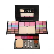 Make-up-Geschenkset für Frauen, komplettes Set, All-in-One-Make-up, Augenbrauenpuder, Lippenstift, Lipgloss, Pinsel, schimmernde, glitzernde Lidschatten-Palette