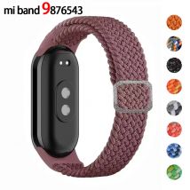 Geflochtene Solo-Schlaufe für mi-Band 9 8 Armband elastisch verstellbares Nylon-Miband 7 8 Correa-Armband xiaomi mi-Band 4 3 5 6 7 8 Riemen
