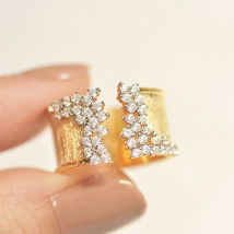 Eur amerikanischer schmuck kreativer schmuck luxus mikro einsatz zirkon gold farbe unisex ring hochzeits feier ring f1556