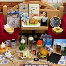 Re-ment Komeda Coffee Shop Miniature Scene Display Item Official Egg Shape Blind Box Collectible Toy for Fans