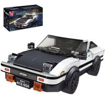 399PCS MOC Technical AE86 Car Building Blocks City Speed Sports Car Racing Vehicle Model Brick Educational Construction Toy Gift