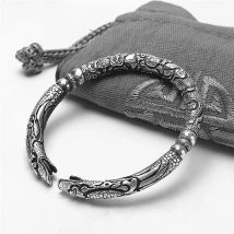 Sole Memory Retro Thai Silber Exquisite literarische 925 Sterling Silber Resizable Armreifen Armband für Frauen Mann trendige Geschenk BR150