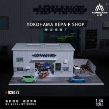 TimeMicro&MoreArt 1:64 Yokohama Repair Shop-Beleuchtungsszenenmodell