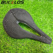 BUCKLOS 3D Gedruckt Sattel Carbon Faser Fahrrad Sitz Hohl Ultraleicht Atmungsaktive Mountain Road Fahrrad Sitzkissen Fahrrad Teil