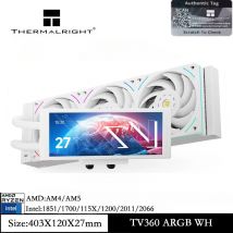 Thermalright TROFEO VISION 360 ARGB Bianco 360MM Dispositivo di raffreddamento dell'acqua Schermo magnetico a testa fredda da 6,86 pollici IPS LCD AM4 AM5 LGA 1851/1700