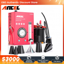 ANCEL S3000 Rilevatore di perdite di fumo EVAP Pipa da fumo Analizzatore di perdite di gas automobilistico Generatore di fumo sottovuoto per strumenti diagnostici
