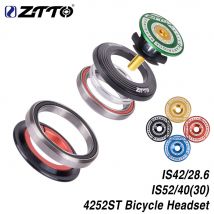 ZTTO MTB Bike Road Bicycle Headset 42mm 52mm CNC 1 1/8"-1 1/2" Tapered Tube fork Integrated Angular Contact Bearing 4252ST