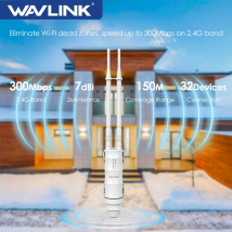 WAVLINK AC300/600/1200 Router WIFI esterno wireless Extender ad alta potenza POE Impermeabile AP/Ripetitore Antenne direzionali 7/8 dBi