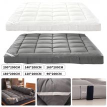 Materasso addensato, cuscino morbido in fibra 3D, materasso per camera da letto domestica, materasso antiscivolo con fascia, dimensioni multiple opzionali