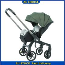 Passeggino 4in1 Stock UE, Trolley per bambini 3 in1 con seggiolino auto, Carrozzina multifunzionale pieghevole e facile portabilità