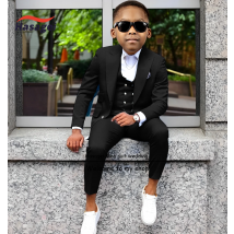 3 Stück Hochzeit Smoking für Jungen Jacke Weste Hosen anpassen Anzug Kinder Business formelle Kleidung