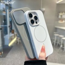 Original Für Magsafe Flüssigkeit Silikon Telefon Fall Für iPhone 17 16 Pro Max Drahtlose Lade Abdeckung Mit Kamera Control Taste