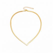 Punk Flat Blade Snake Link Chain Choker Necklace Gold Silver Color Stainless Steel Neck Chains Collar for Women Jewelry 2023