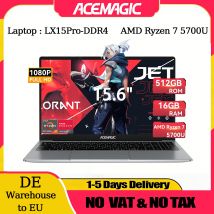 ACEMAGIC LX15Pro Computer portatile AMD Ryzen 7 5700U Windows Laptop 15,6 pollici IPS 16 GB DDR4 512 GB NVMe SSD Tastiera numerica