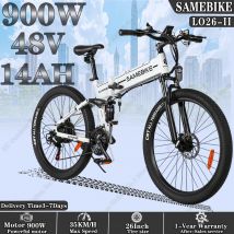 SAMEBIKE E-Bike L026-ll 900W Motor 48V14AH Abnehmbarer Akku Hydraulische Bremse, 26-Zoll-Reifen Erwachsenen Offroad Faltbares E-Fahrrad