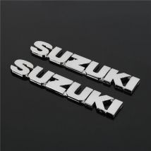 3d Suzuki Sticker Motorcycle Tank Decal Gold Silver Emblem Logo Letter