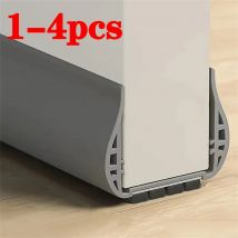 1-4pcs 93cm Door Bottom Seal Strip with Brush PVC Dustproof Soundproof Snap-in installation Gap Door Draft Stopper Weatherstrip