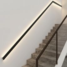 Aufputz lange Armlehne Wand leuchte Treppe Flur Beleuchtung einfache Linie Lampe Schlafzimmer Licht weiß schwarz dekorative Wand leuchte