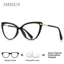 JMISUS Strapazierfähige optische Gläser mit verschreibungspflichtiger Katzenaugenbrille für Damen, Antireflexbeschichtung, klassisches Design