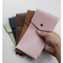 Federmäppchen aus Kunstleder, großes Fassungsvermögen, mit mehreren Steckplätzen – reiner Farb-Organizer für Schreibwaren/Schutzhülle für Stifte