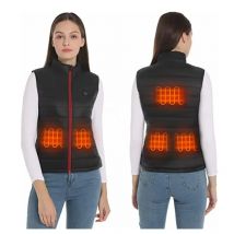 Gilet riscaldato da donna Giacche riscaldate elettriche Abbigliamento sportivo da donna Cappotto riscaldato Cappotto termico in grafene Giacca riscaldante USB per il campeggio