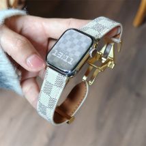 Luxury Fashion Strap for Apple Watch Strap 46mm Ultra 49 45 44 42mm 41 40 38mm Metal Buckle Strap IWatch Series 11-109876 Strap