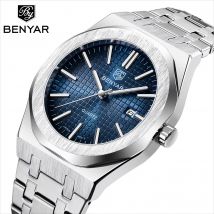BENYAR Quarzuhr Luxus herren armbanduhr Casual Mode Wasserdicht Multifunktionale Automatische Leucht reloj hombre BY5156 M