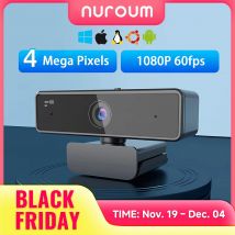 Cámara web Nuroum V11 1080P con micrófono, cámara Usb con enfoque automático, Full Hd para PC, ordenador, Mac, portátil, transmisión en vivo, Podcast