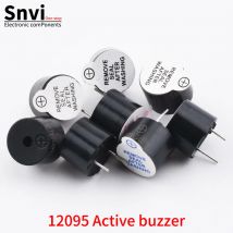 Snvi 5PCS Active Buzzer 3V 5V 12V Magnetic Continuous Beep TMB12A03 TMB12A05 TMB12A12 12×9.5mm Mini Alarm Speaker 12095