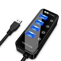 USB HUB 3.0 4 7-Port Smartphone Ladegerät Multi für Ipad MacBook Pro Computer PC Notebook Laptop Zubehör mit Netzteil