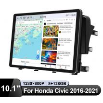 JOYING 10.1 "Radio Per Auto Stereo Unità di Testa di Navigazione GPS Con Carplay Android Auto Per Honda Civic 2016 2017 2018 2019 2020 2021