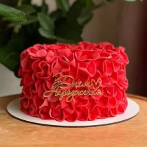 1 Stück Russische С днём Nakon Acryl-Kuchenaufsatz Ukrainisch 3 Дгаagala Idea Happy Birthday Kuchenaufsatz für Party-Kuchendekoration