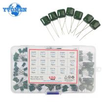 150/180/620PCS Zestaw kondensatorów z folii poliestrowej 100V 1nF 1.5nF 2.2nF 100nF 2A102J 2A471J 2A222J 2A392J 2A332J 2A472J 2A103J 2A473J