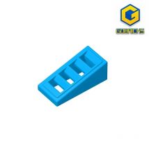 Gobricks GDS-838 Slope 18 2 x 1 x 2/3 z 4 szczelinami kompatybilny z lego 61409 dla dzieci DIY Educational Building Blocks Tech